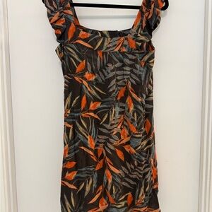 Knot Sisters Autumn Leaf Mini Dress